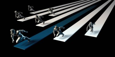 İş lideri konsept sanat