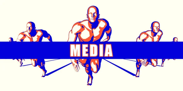 Media Concept Art — Stockfoto