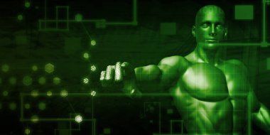 Bulut güvenlik konsept sanat