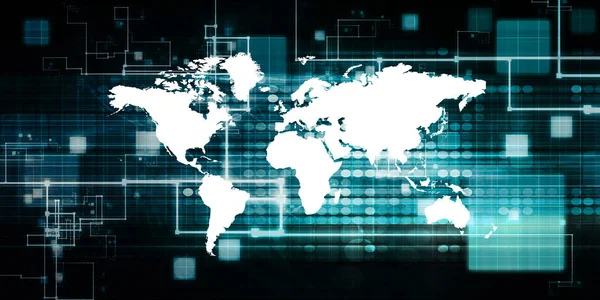 Global Technology Concept Art — Stockfoto