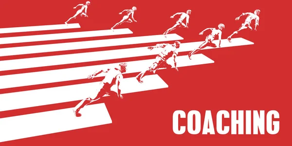 Koncepcja sztuki coachingu — Zdjęcie stockowe
