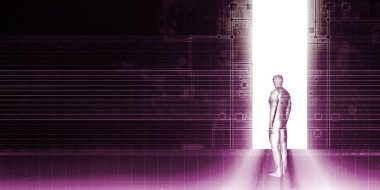 Güvenlik sistemi konsept sanat