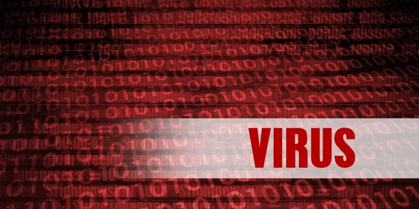 Avviso di sicurezza virus — Foto Stock