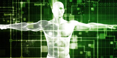 Tıbbi teknoloji konsept sanat