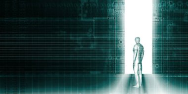 Dijital devrim konsept sanat