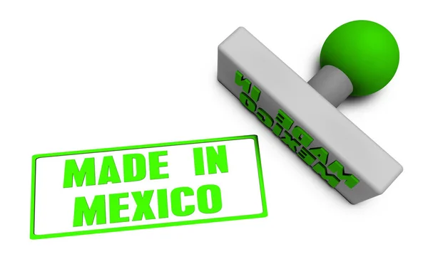 Fabricado en sello mexicano — Foto de Stock