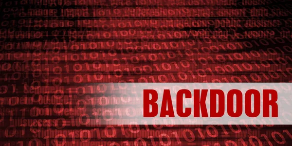 Backdoor Security Warning — Stock Photo, Image