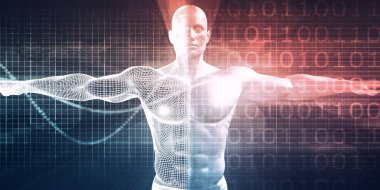 Tıbbi teknoloji konsept sanat