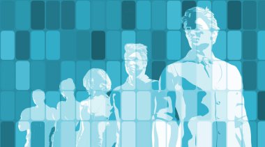 Teknoloji eğilimleri konsept sanat