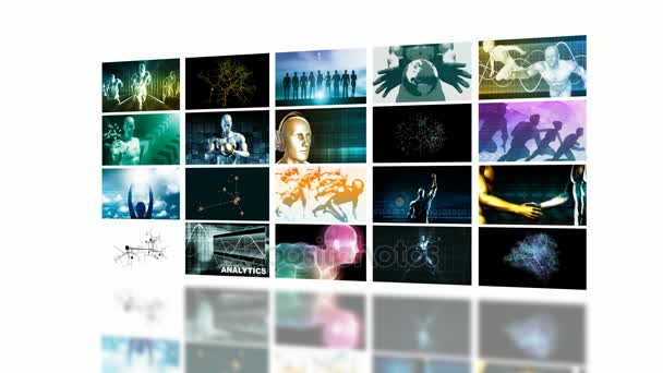 Digital Multimedia Entretenimento e Internet Business Concept — Vídeo de Stock