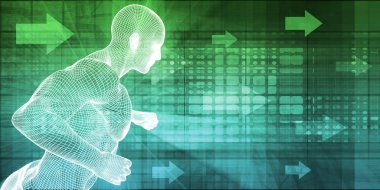 Sanal eğitmen konsept sanat