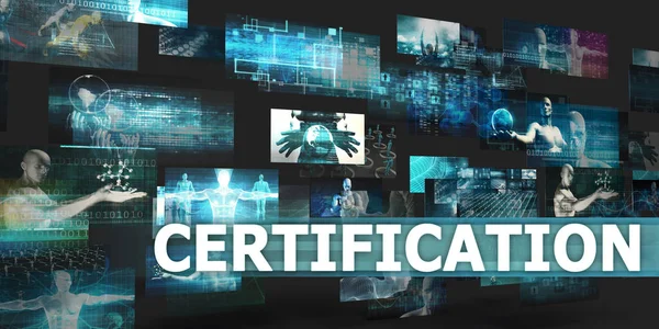 Concetto di certificazione Art — Foto Stock