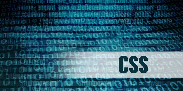 Arte Concepto Css — Foto de Stock