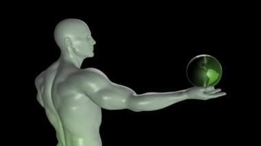 Küresel ağ iş dünyası fütüristik kavram olarak