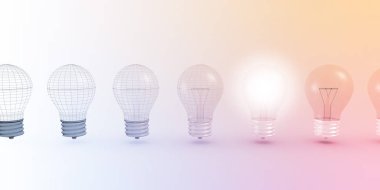 Yaratıcı düşünme konsept sanat