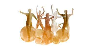 Kaygısız yaşam konsept sanat