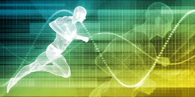 Fitness Eğitim konsept sanat