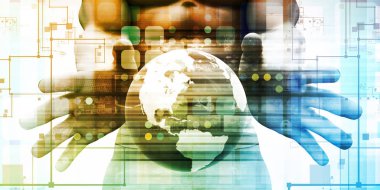 Web teknolojisi konsept sanat