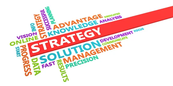 Strategy Word Cloud — Stock Photo, Image