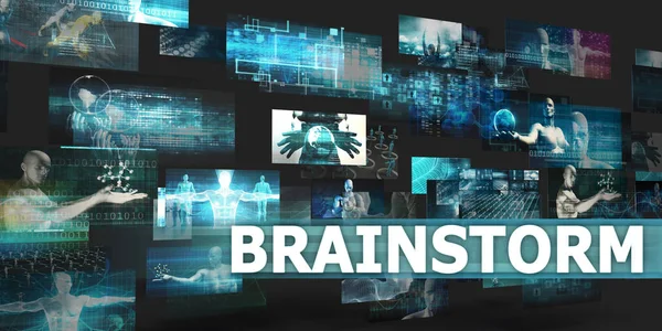 Brainstorm Begreppskonst — Stockfoto