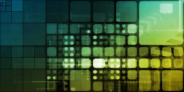 Network Data Concept Art — Stock Photo, Image