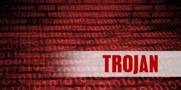 Trojan Security Warning — Stock Photo, Image
