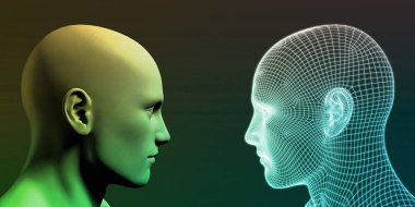 Dijital gelecek konsept sanat