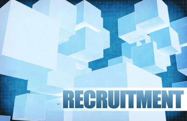 Recruitment on Futuristic Abstract — Stock Photo, Image