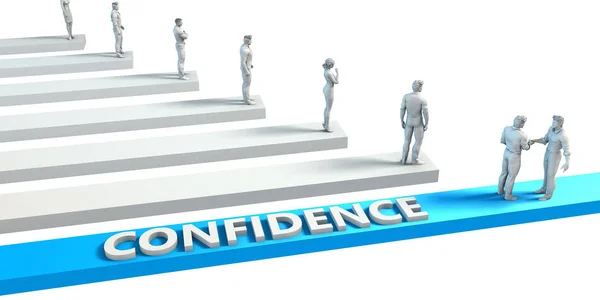Confidence Concept Art — Stock Photo, Image