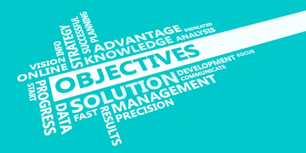 Objectives Presentation Background — Stock Photo, Image