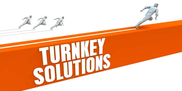 Turnkey oplossingen Concept Art — Stockfoto