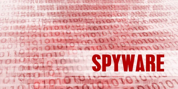 Konzeptkunst für Spyware-Alarm — Stockfoto