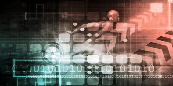 Soyut teknoloji konsept sanat