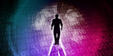 Dijital okur-yazarlık konsept sanat