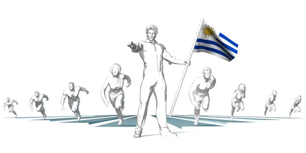 Uruguay corriendo hacia el futuro — Foto de Stock