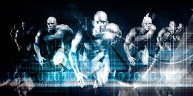 İleri teknoloji konsept sanat