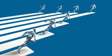 Eğlence takım konsept sanat