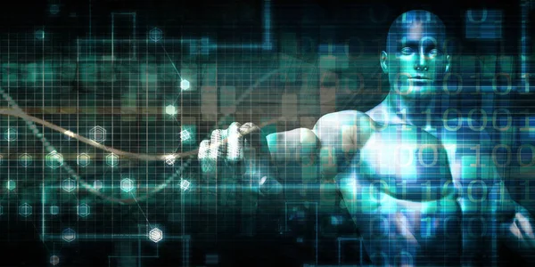 Bulut güvenlik konsept sanat