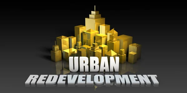 Urban Redevelopment Concept Art — Stock Photo, Image