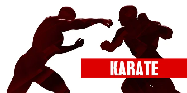 Karate Concept Art — Stockfoto