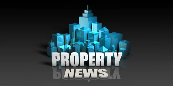 Property News Concept Art — Stock Photo, Image