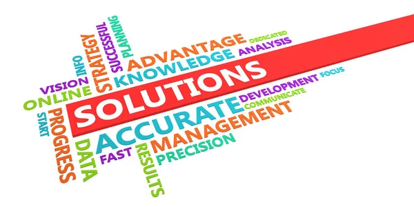 Solutions Word Cloud — Stock Photo, Image