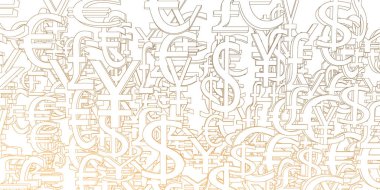 Para birimi işaretleri arka plan deseni