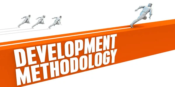 Utveckling Methodlogy Begreppskonst — Stockfoto