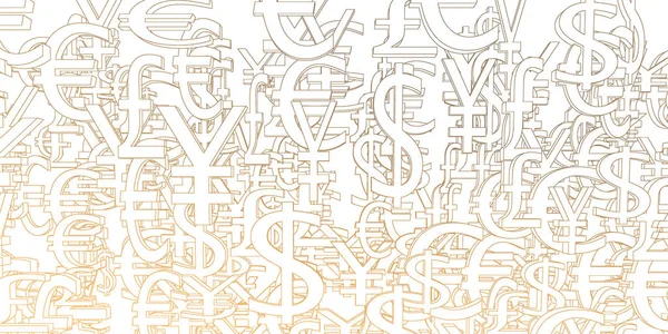 Currency Signs Background Pattern — Stock Photo, Image