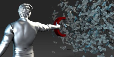 Finansal çözümler konsept sanat