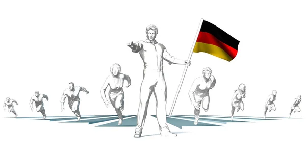 Tyskland Racing till framtiden — Stockfoto
