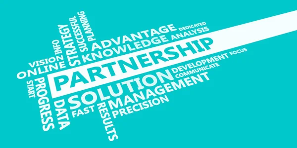 Partnership Presentation Background — Stock Photo, Image