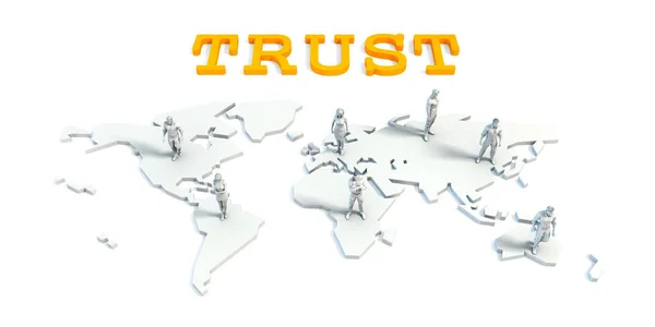 Trust Concept with Business Team — Stock Photo, Image