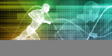 Fitness Eğitim konsept sanat